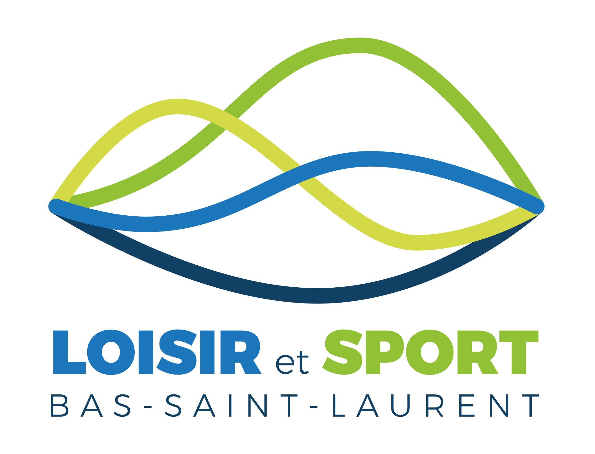Logo de Loisir et Sport Bas-Saint-Laurent en couleurs