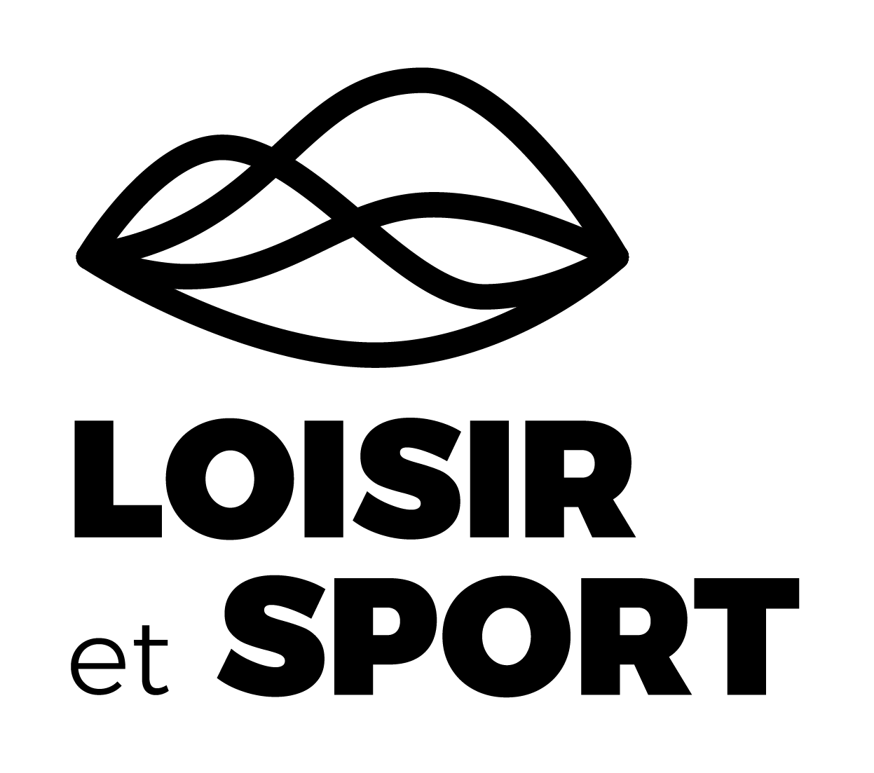 Logo de Loisir et Sport Bas-Saint-Laurent en noir