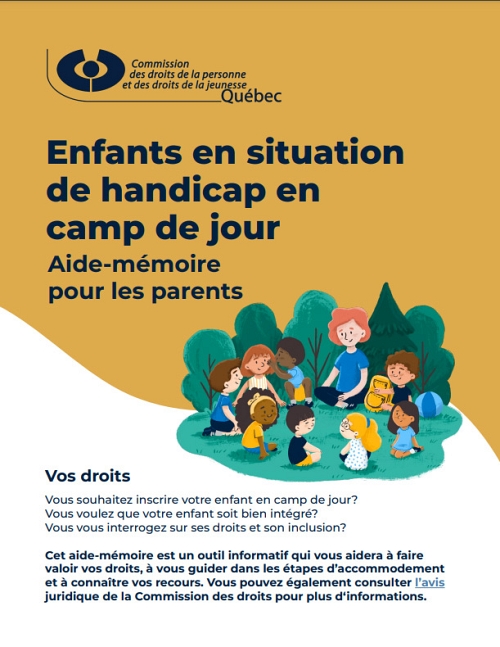 Aide-mémoire pour les parents - Enfant en situation de handicap 